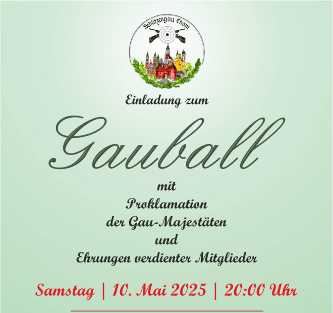 Einladung zum Gauball 2025